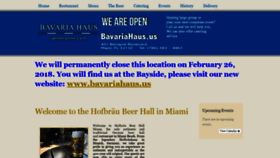What Hofbraumiami.com website looked like in 2019 (4 years ago)
