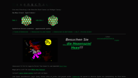 What Hexenspiel.de website looked like in 2019 (4 years ago)
