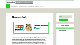 What Hamsterinfo.nl website looked like in 2019 (4 years ago)