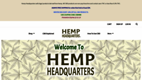 What Hempheadquarters.shop website looked like in 2019 (4 years ago)