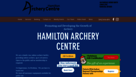 What Hamiltonarcherycentre.com website looked like in 2019 (4 years ago)