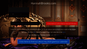 What Hannahbrooks.com website looked like in 2019 (4 years ago)