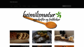 What Heimilismatur.com website looked like in 2019 (4 years ago)