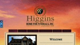 What Higginsfuneralhome.com website looked like in 2019 (4 years ago)