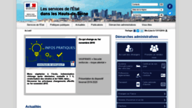 What Hauts-de-seine.gouv.fr website looked like in 2019 (4 years ago)