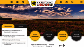 What Hanstedt.de website looked like in 2019 (4 years ago)
