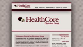 What Healthcoreweb.com website looked like in 2019 (4 years ago)