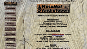 What Heizhof.de website looked like in 2019 (4 years ago)