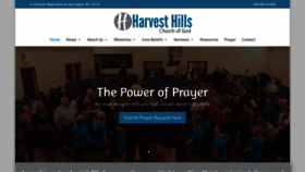 What Harvesthills.com website looked like in 2019 (4 years ago)