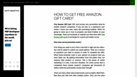 What Howtogetfreeamazongiftcard.wordpress.com website looked like in 2019 (4 years ago)