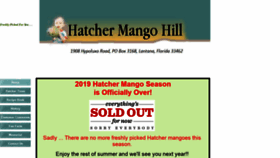 What Hatchermangohill.com website looked like in 2019 (4 years ago)