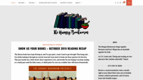 What Hungry-bookworm.com website looked like in 2019 (4 years ago)
