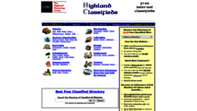 What Highlandclassifieds.com website looked like in 2019 (4 years ago)