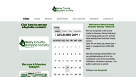 What Henrycountyhumanesociety.org website looked like in 2019 (4 years ago)