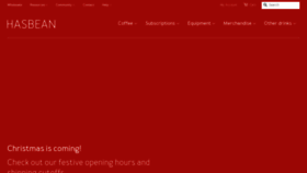 What Hasbean.co.uk website looked like in 2019 (4 years ago)