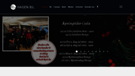 What Hagenbil.no website looked like in 2019 (4 years ago)