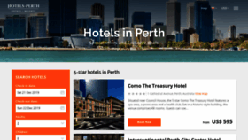 What Hotels-perth.com website looked like in 2019 (4 years ago)