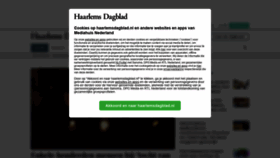 What Haarlemsdagblad.nl website looked like in 2019 (4 years ago)