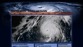 What Hurricanescience.net website looked like in 2019 (4 years ago)