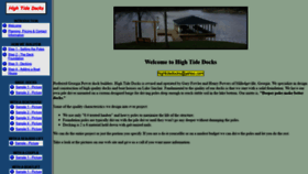 What Hightidedocks.com website looked like in 2019 (4 years ago)