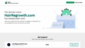 What Hairregrowth.com website looked like in 2019 (4 years ago)