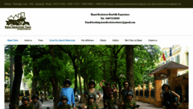 What Hanoibackstreettours.com website looked like in 2019 (4 years ago)