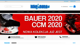 What Hokejomania.pl website looked like in 2019 (4 years ago)
