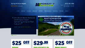 What Honest1springhill.com website looked like in 2019 (4 years ago)