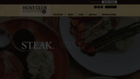 What Huntclubsteakhouse.com website looked like in 2019 (4 years ago)