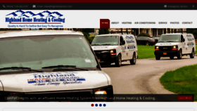 What Highlandhomeheatingcooling.com website looked like in 2019 (4 years ago)