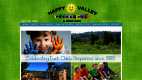 What Happyvalleypreschool.com website looked like in 2019 (4 years ago)
