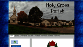 What Holycrosseaston.org website looked like in 2019 (4 years ago)