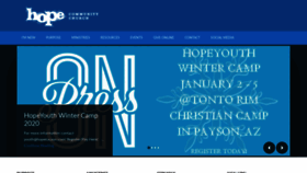 What Hopetucson.com website looked like in 2019 (4 years ago)