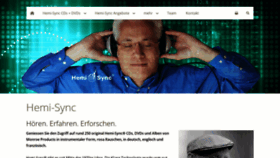 What Hemi-sync.ch website looked like in 2019 (4 years ago)