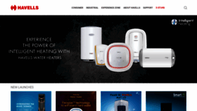 What Havells.com website looked like in 2019 (4 years ago)