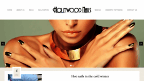 What Hollywoodnails.co.nz website looked like in 2019 (4 years ago)