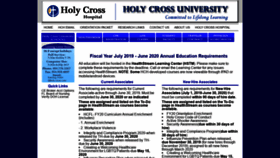 What Holycrossuniv.com website looked like in 2019 (4 years ago)