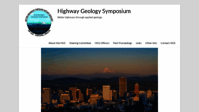 What Highwaygeologysymposium.org website looked like in 2019 (4 years ago)