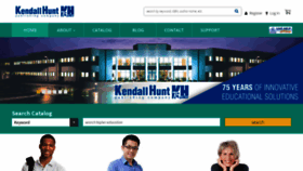What He.kendallhunt.com website looked like in 2019 (4 years ago)