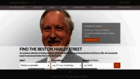 What Harleystreet.com website looked like in 2019 (4 years ago)