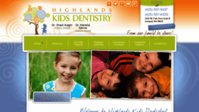 What Highlandskidsdentistry.com website looked like in 2019 (4 years ago)