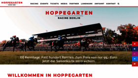 What Hoppegarten.com website looked like in 2019 (4 years ago)