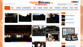 What Harianbhirawa.com website looked like in 2019 (4 years ago)