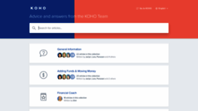 What Help.koho.ca website looked like in 2019 (5 years ago)