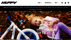 What Huffy.com website looked like in 2019 (4 years ago)