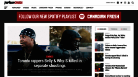 What Hiphopcanada.com website looked like in 2019 (4 years ago)