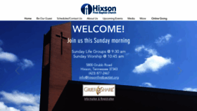 What Hixsonfirstbaptist.org website looked like in 2019 (4 years ago)