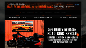 What Harleydavidsonkootenays.com website looked like in 2019 (4 years ago)