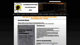 What Handboogheel.nl website looked like in 2019 (4 years ago)