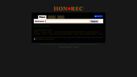 What Honrec.com website looked like in 2019 (4 years ago)